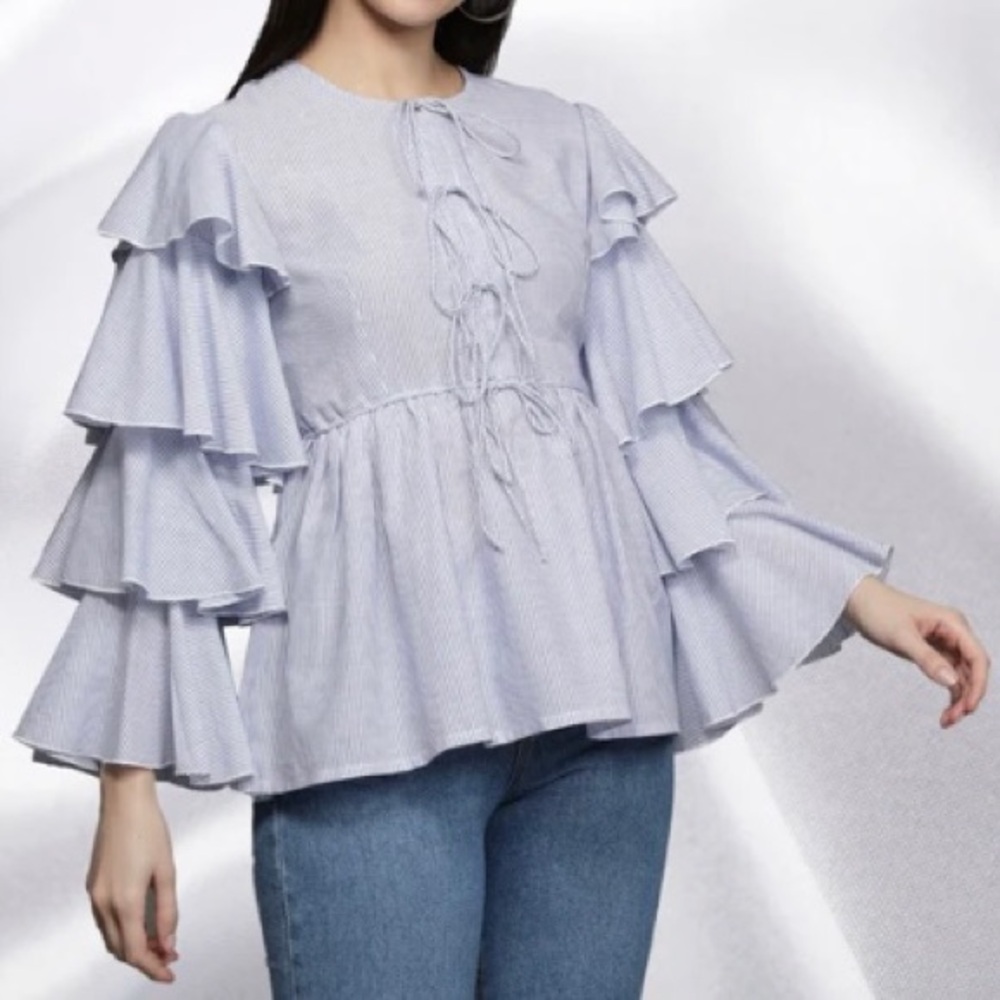 HAUTE ROGUE ruffled blouse - Picture 6 of 13